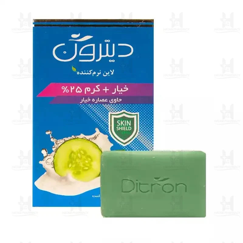 صابون کرم دار 25% حاوی عصاره خیار دیترون 110 گرم