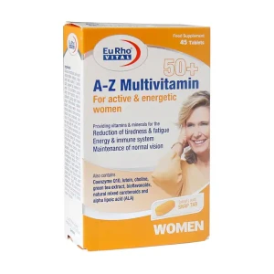قرص مولتی ویتامین A-Z بالای 50 سال بانوان یوروویتال 45 عدد