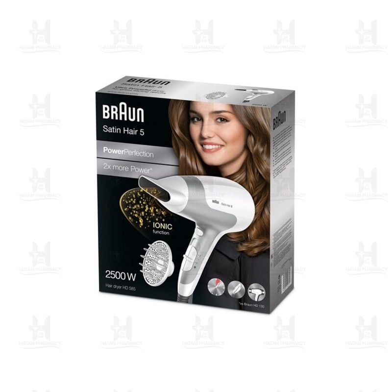 سشوار 2500 وات براون سری Satin Hair5 مدل HD585