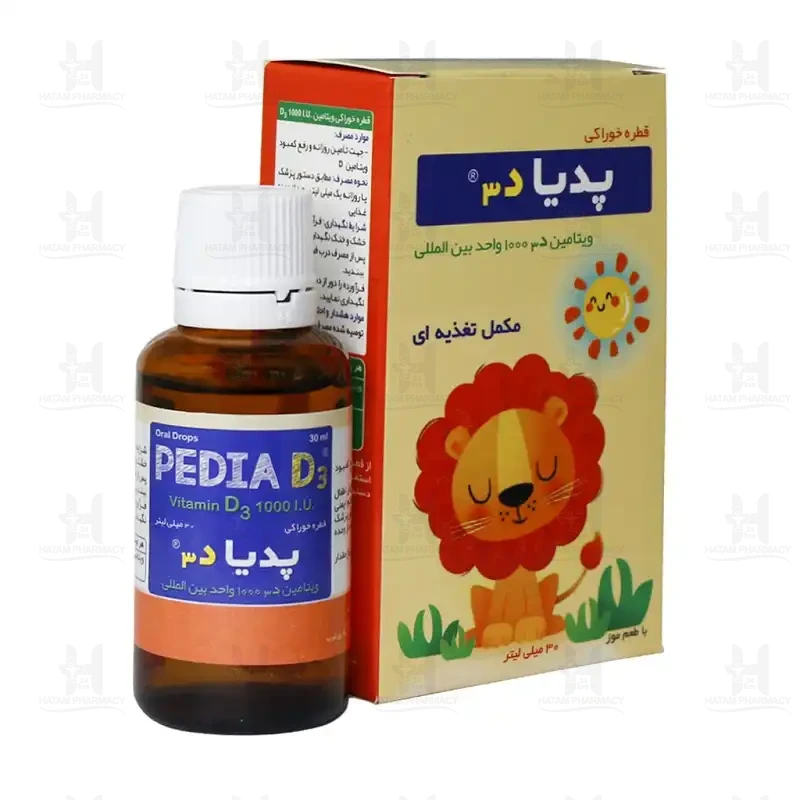 قطره خوراکی پدیا D3 دارو افشان شایگان 30 میلی لیتر