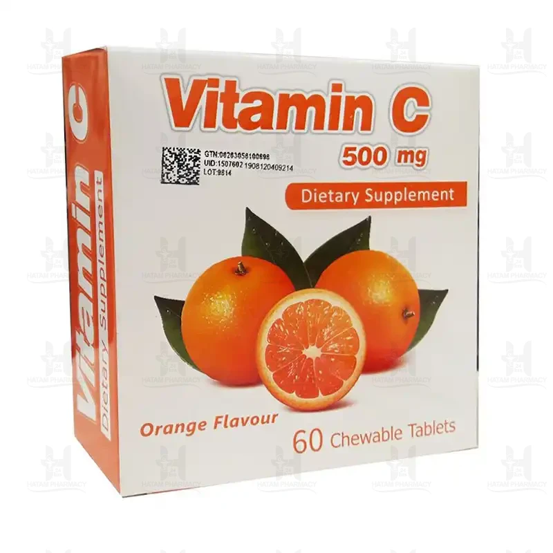 قرص جویدنی ویتامین C 500 میلی گرم سیمرغ دارو عطار 60 عدد