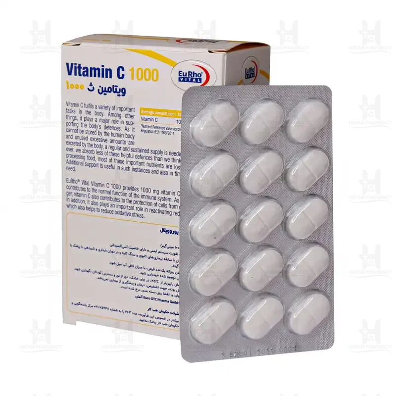 قرص ویتامینC1000 یوروویتال 60 عدد