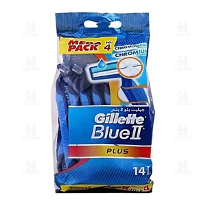 خودتراش ژیلت مدل Blue 2 Plus بسته 14 عددی