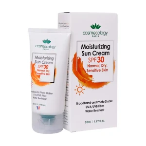 کرم ضد آفتاب مرطوب کننده SPF30 کاسمکولوژی مناسب پوست خشک معمولی و حساس 50 میلی لیتر