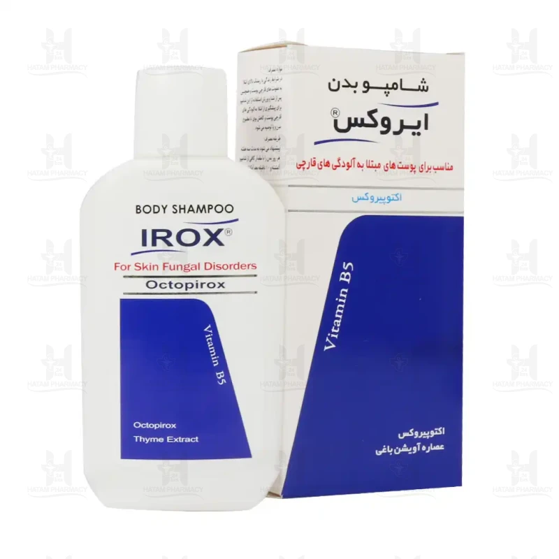 شوینده بدن ضد قارچ حاوی اکتو پیروکس 1% ایروکس 200 گرم