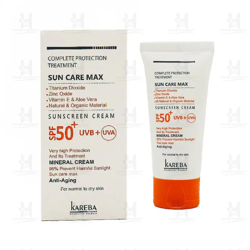 کرم ضد آفتاب پوست خشک SPF 50 کاربا 50 میلی لیتر