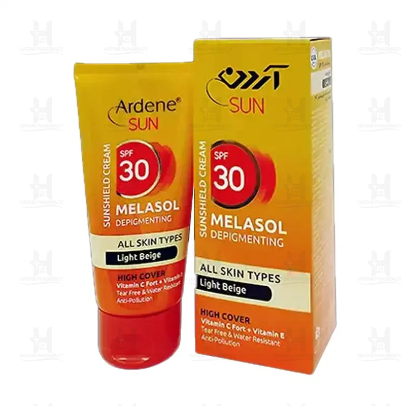 کرم ضد آفتاب پوست چرب حاوی SPF30 بژ روشن آکنه سول آردن 50 میلی لیتر