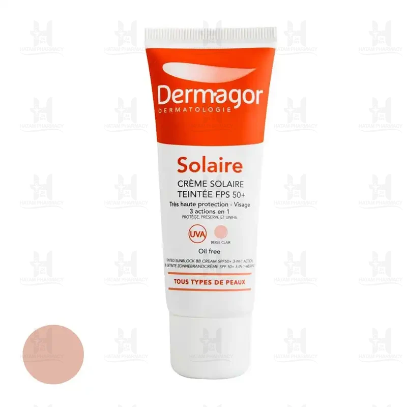 کرم ضد آفتاب پوست چرب حاوی SPF50 درماگور 40 میلی لیتر