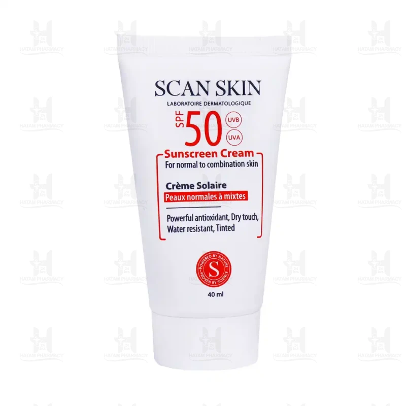 کرم ضد آفتاب SPF50 پوست نرمال اسکن اسکین 40 میلی لیتر