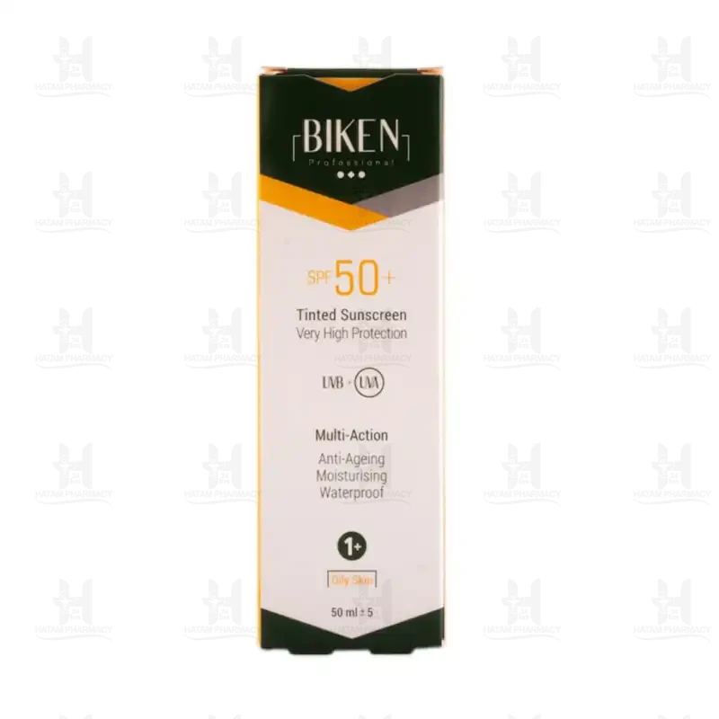 کرم ضدآفتاب رنگی پوست خشک بیکن SPF50 مدل +1 حجم 50 میلی لیتر