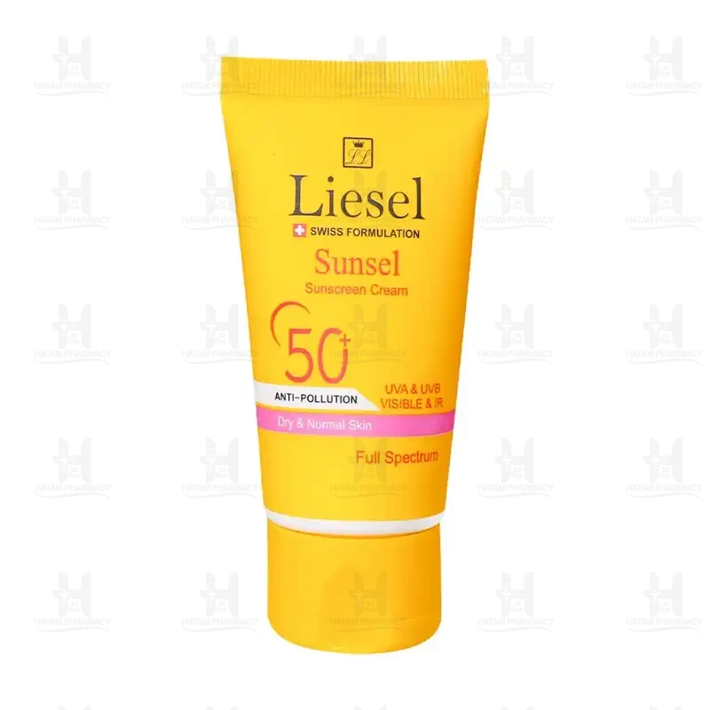 کرم ضدآفتاب پوست خشک حاوی SPF50 سانسل لایسل 40 میلی لیتر