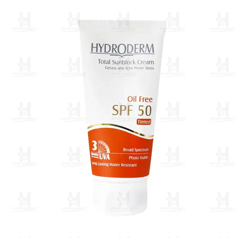 کرم ضد آفتاب رنگی حاوی SPF50 هیدرودرم 50 میلی لیتر