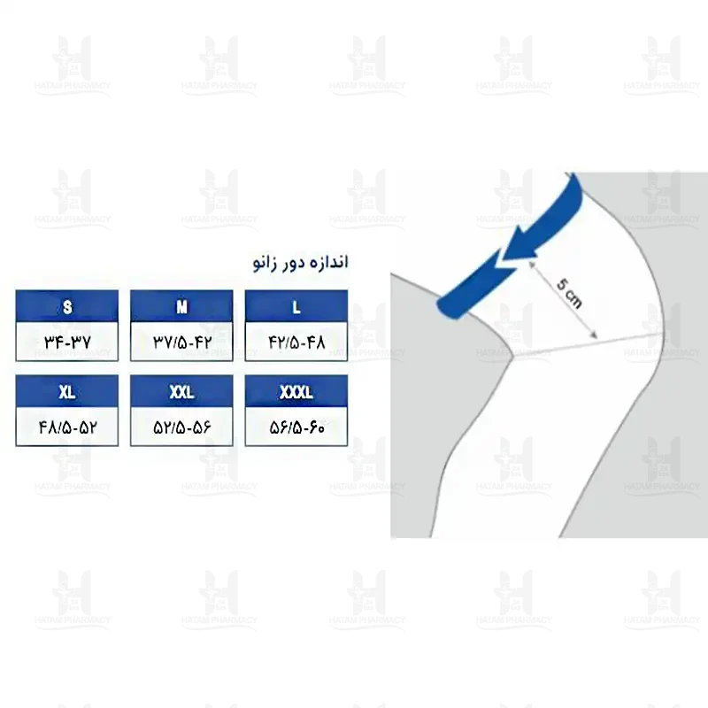 زانوبند نئوپرنی چهار فنره پاک سمن