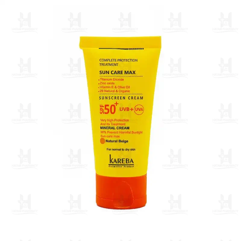 کرم ضد آفتاب پوست خشک SPF 50 کاربا 50 میلی لیتر