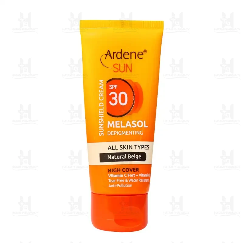 کرم ضد آفتاب روشن کننده حاوی SPF30 ملاسول آردن 50 میلی لیتر