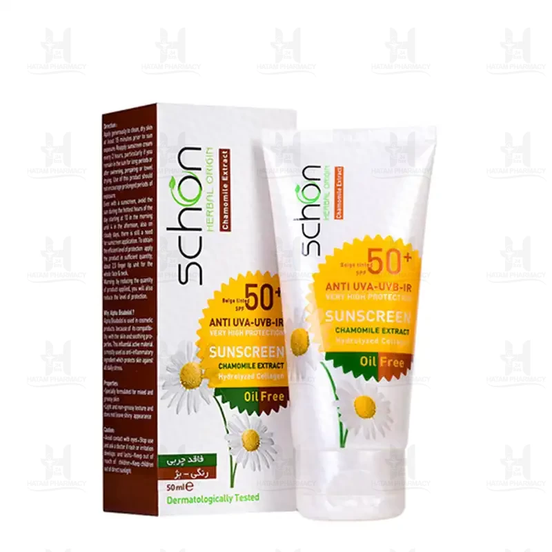 کرم ضد آفتاب فاقد چربی شون حاوی  ⁺SPF50 ۵۰ میلی لیتر