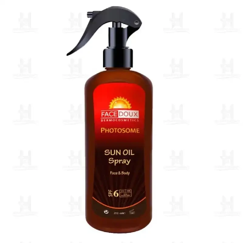 اسپری روغن آفتاب SPF6 فیس دوکس فوتوزوم 230 میلی لیتر