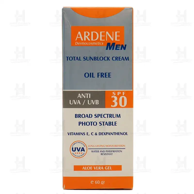 کرم ضد آفتاب مخصوص آقایان حاوی SPF30 آردن 50 میلی لیتر