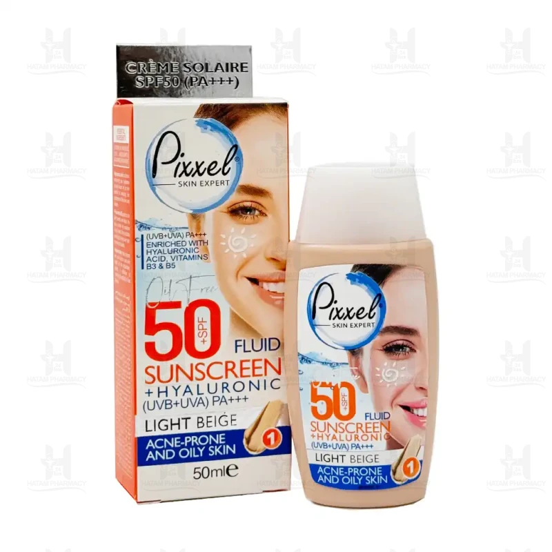 کرم ضد آفتاب پوست خشک حاوی SPF50 پیکسل 50 میلی لیتر