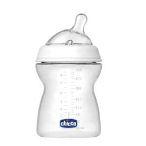 شیشه شیر نچرال فیلینگ ۲+ چیکو مناسب نوزادان بالای ۲ ماه 250 میلی لیتر