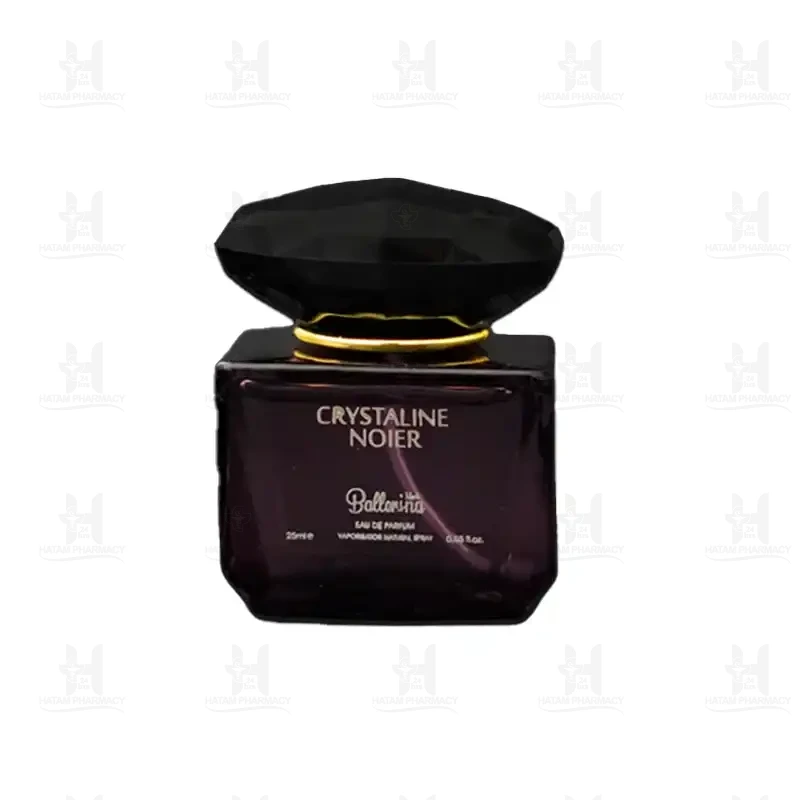 عطر جیبی مردانه بالرینا مدل کریستالین نویر 25 میلی لیتر