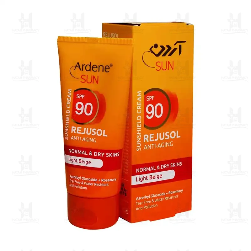 ضد آفتاب رژوسول SPF90 پوست معمولی و خشک آردن 50 میلی لیتر