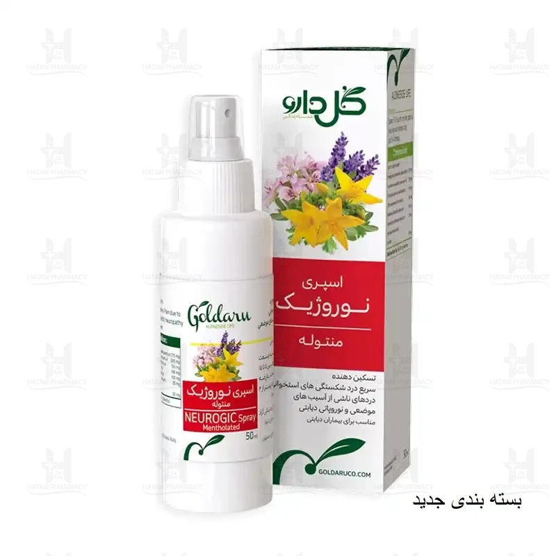 اسپری نوروژیک منتوله گل دارو 50 میلی لیتر