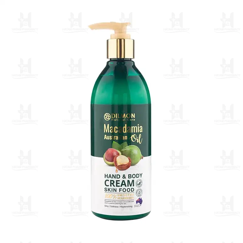 کرم مرطوب کننده دست و بدن روغن ماکادمیا دیلمون