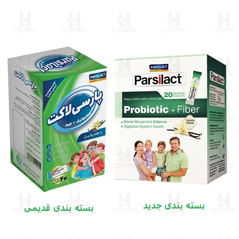 ساشه فیبر + پروبیوتیک پارسی لاکت 20 عدد