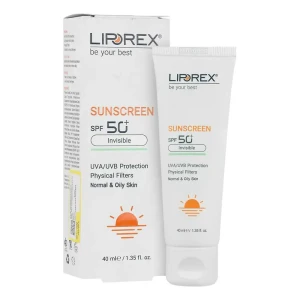 کرم ضد آفتاب SPF50 لیپورکس پوست نرمال تا چرب 40 میلی لیتر