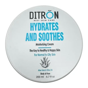 کرم نرم کننده و آبرسان آلوئه ورا کاسه ای دیترون 200 میلی لیتر