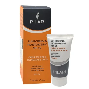 کرم ضد آفتاب و مرطوب کننده SPF50  پیلاری 50 میلی لیتر