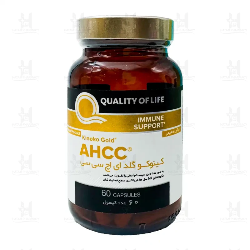 کپسول کینوکو گلد ای اچ سی سی کوالیتی آف لایف 60 عدد