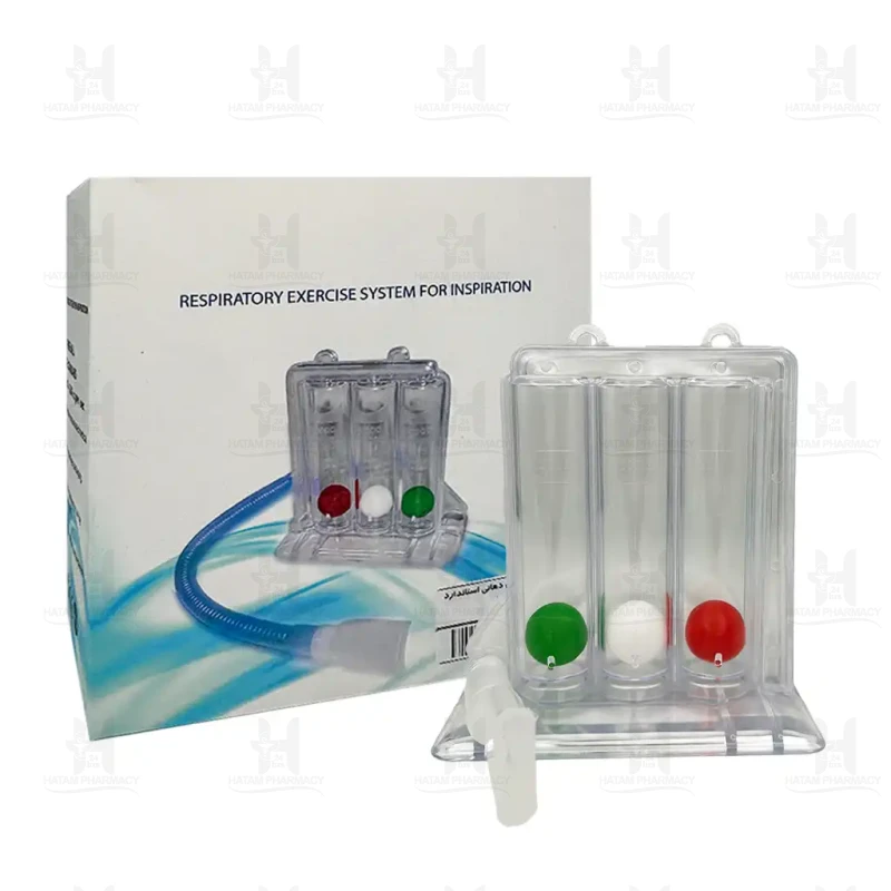اسپیرومتری تشویقی سه توپ ظرفیت 1200 میلی لیتر