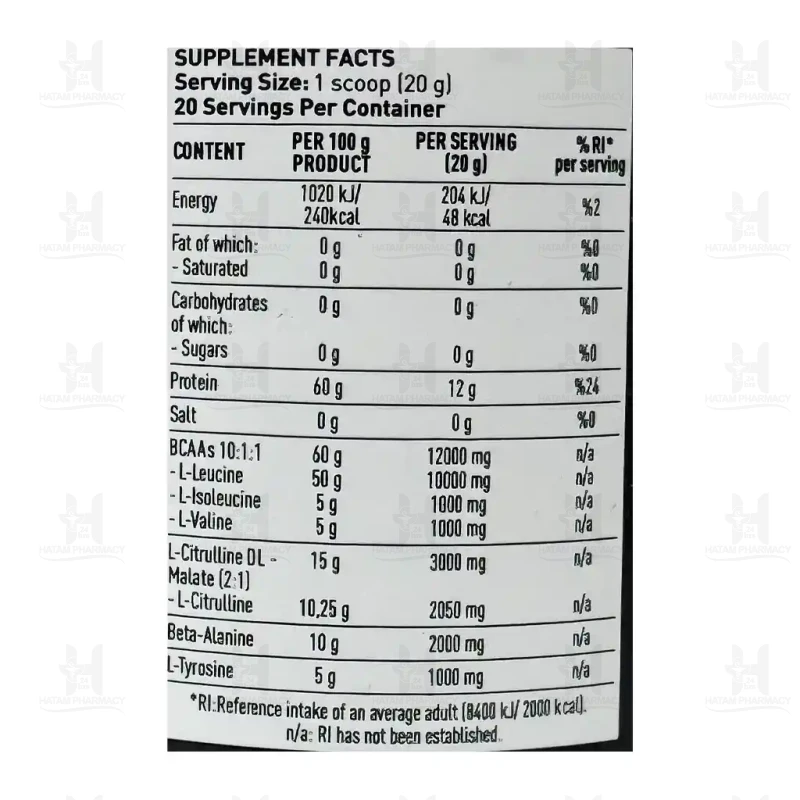 پودر بی سی ای ای هیت دوریان یتس 400 گرم