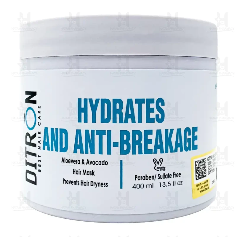 ماسک مو حاوی عصاره آلوئه ورا و آووکادو دیترون 400 میلی لیتر
