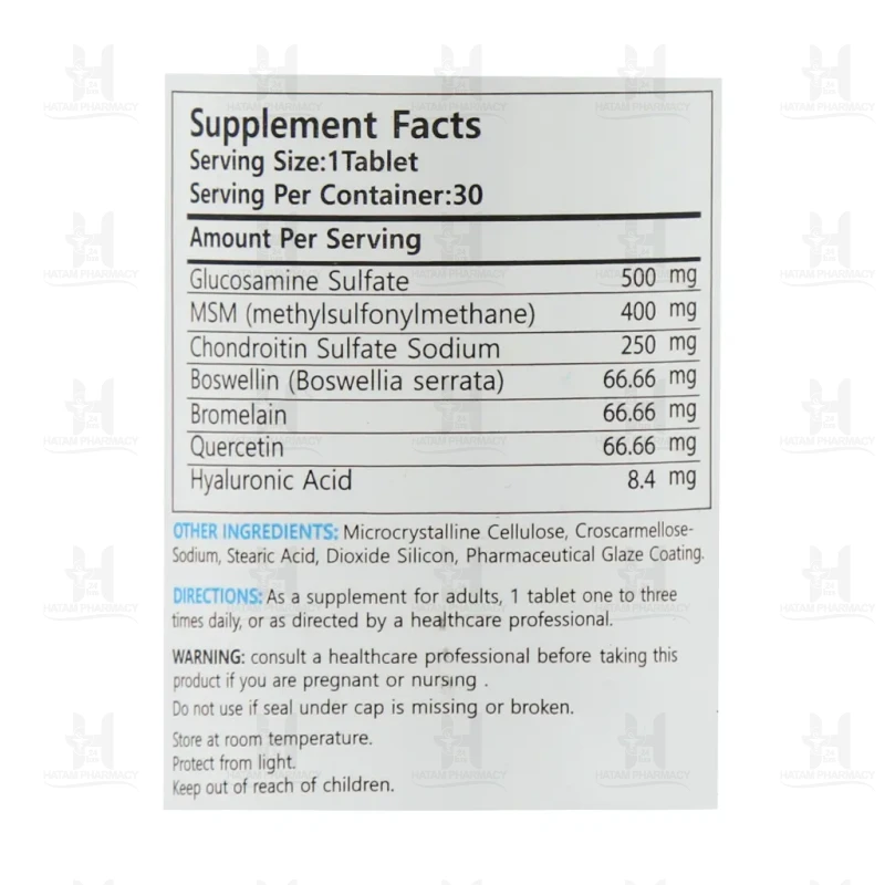 قرص جوینت کامپلیت با هیالورونیک اسید برونسون