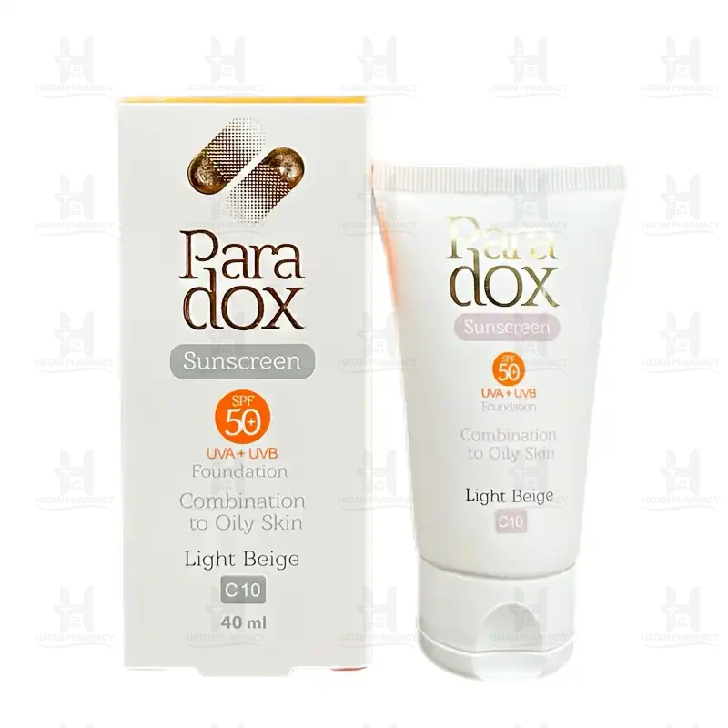 کرم ضد آفتاب +SPF50 مناسب پوست مختلط تا چرب پارادوکس