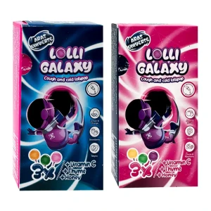 آبنبات چوبی لالی گلکسی بسته 3 عددی