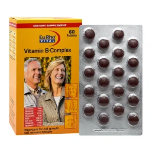 قرص ویتامین ب کمپلکس یوروویتال ۶۰ عدد