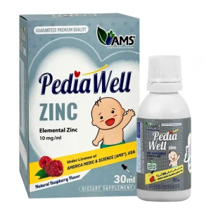 قطره خوراکی پدیاول زینک ای ام اس 30 میلی لیتر