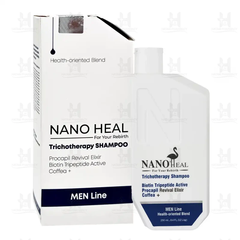 شامپو ضد ریزش و تقویتی موی سر آقایان نانوهیل 250 میلی لیتر