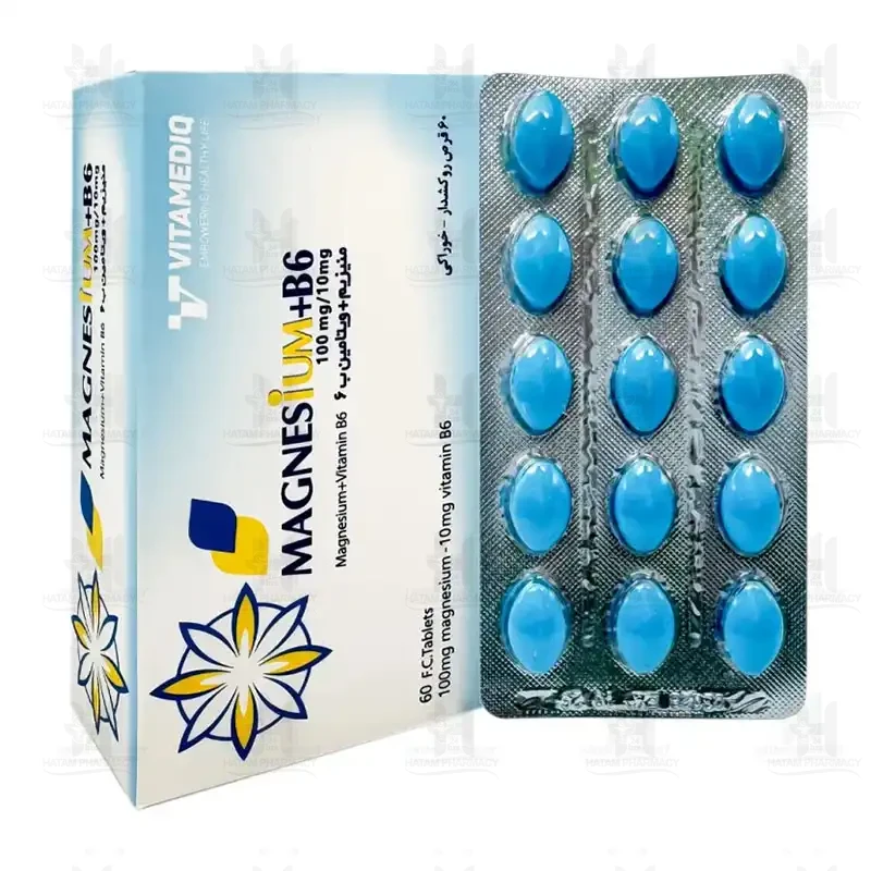 قرص منیزیم ویتامین ب 6 ویتامدیک کوثر60 عددی