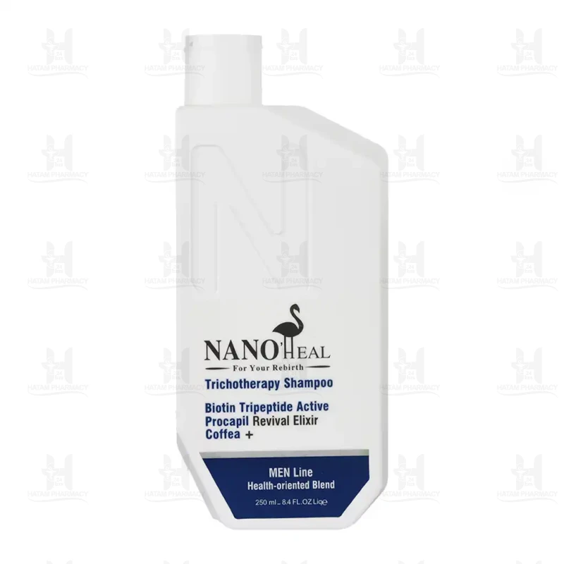 شامپو ضد ریزش و تقویتی موی سر آقایان نانوهیل 250 میلی لیتر