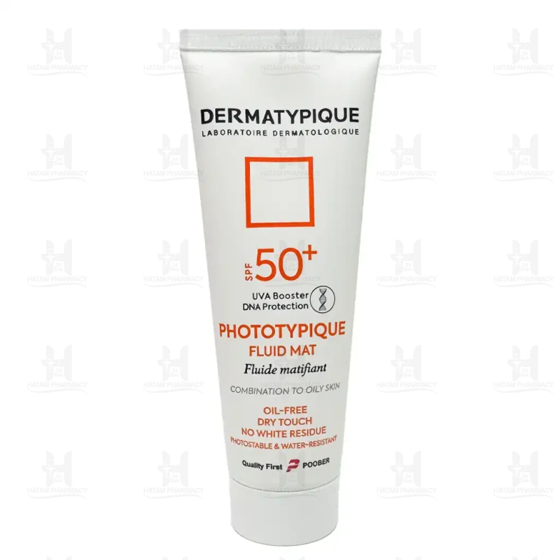 فلوئید مت بی رنگ ضد آفتاب +SPF50 فاقد چربی درماتیپیک 50 میلی لیتر