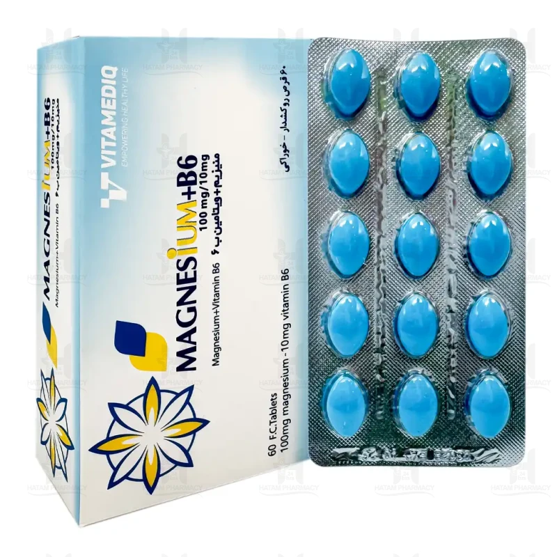 قرص منیزیم ویتامین ب 6 ویتامدیک کوثر60 عددی