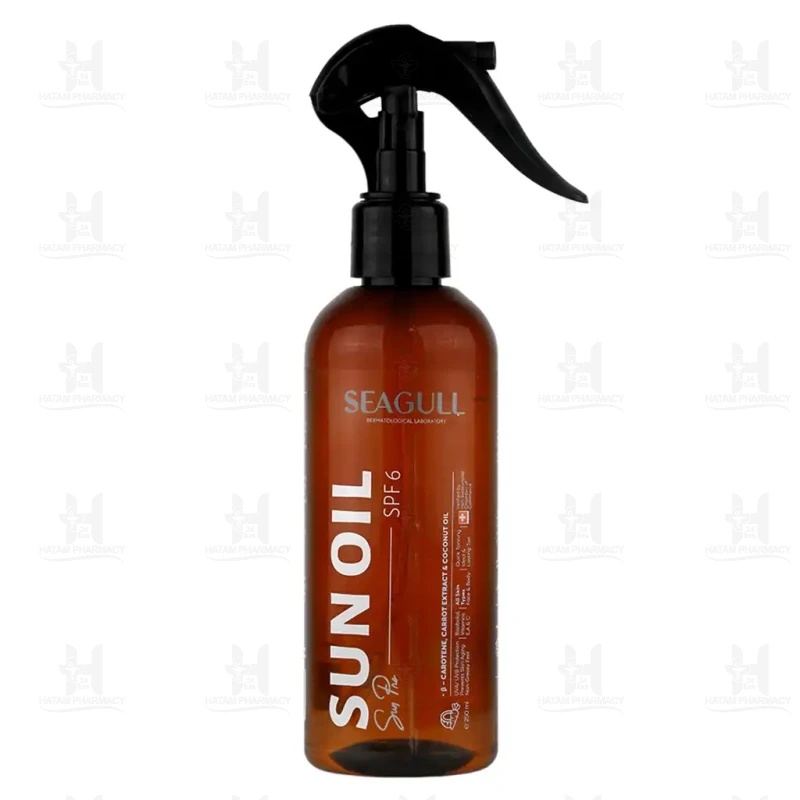روغن برنزه کننده و ویتامینه SPF6 سی گل 250 میلی لیتر