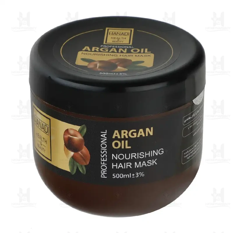 ماسک مو مغذی روغن آرگان هانادی حجم 500 میلی لیتر