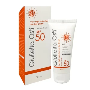 کرم ژل ضد آفتاب مناسب انواع پوست spf 50 جولیتا استی 50 میلی لیتر