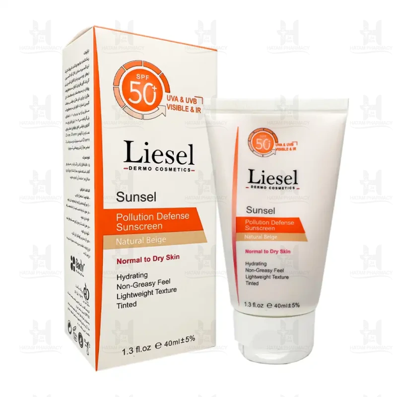 کرم ضدآفتاب پوست خشک حاوی SPF50 سانسل لایسل 40 میلی لیتر